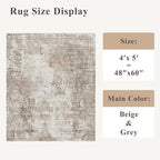 4x5 Washable Area Rugs for Entryway - Image 2