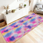 3x10 Hot Pink Runner Rainbow Rug - Image 9