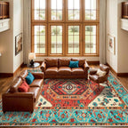 SERISSA 10x12 Area Rugs for Living Room, Large Washable Non-Slip Boho Rug - Image 2