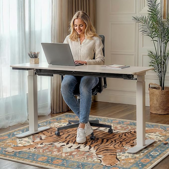 48"x72" Office Chair Mat for Hardwood Tile Floor, Under Desk Carpet Protector - Image 2