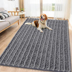 Smiry Dog Door Mat for Muddy Paws 71x46, Absorbent Dirt Trapper, Non-Slip by Smiry