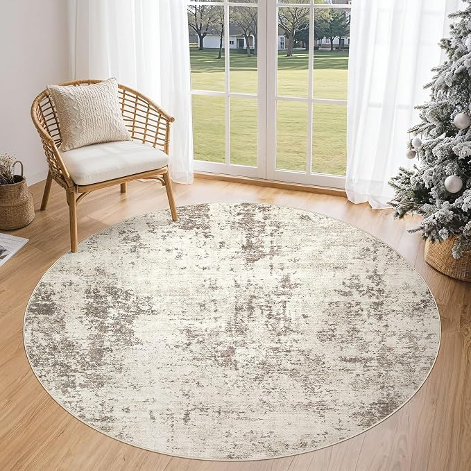 UERMEI 5ft Round Area Rug Living Room Rugs - Image 3