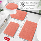 OLANLY Large Bathroom Rugs 44x32, Extra Soft Absorbent Chenille Bath Rugs - Image 2