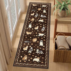 DUKINO 2x6 Washable Runner Rug for Hallway, Non Slip Animal Dog Kitchen Rug - Image 3