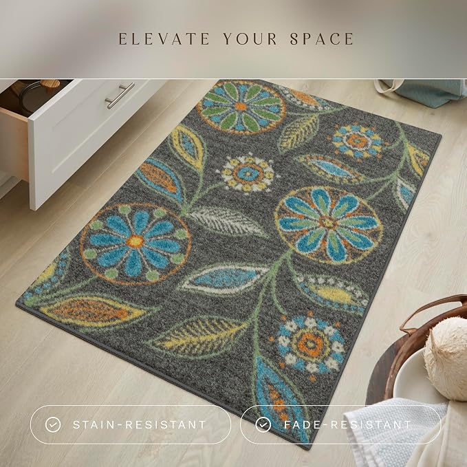 Maples Rugs Reggie Floral Kitchen Rug - Image 2