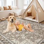 Vintage Living Room Area Rug 5x8 - Image 5
