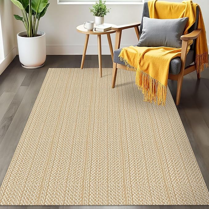 IOHOUZE Washable Area Rug 3x5 Non Slip Rubber Backed Woven Rugs - Image 8