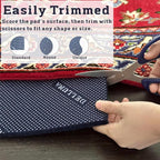 DELLUNA Non-Slip Area Rug Pad 1/4" Thick Double Side Rubber + Felt, Adds - Image 4