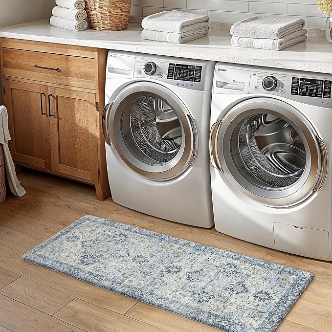 GENIMO Kitchen Mats for Floor 2PCs, Washable Anti Fatigue Mat for Cushioned - Image 7