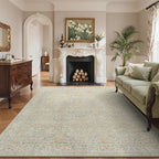 GENIMO 6x9 Area Rug for Living Room, Washable Vintage Floral Low-Pile Non-Slip by GENIMO