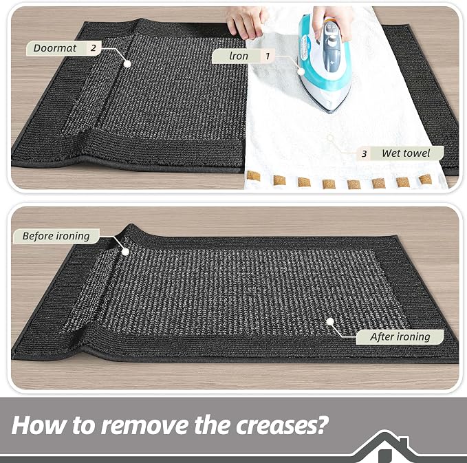 BEQHAUSE Indoor Door Mat 20" x 48", Dirt Trapper Door Mats Non-Slip Entryway - Image 9