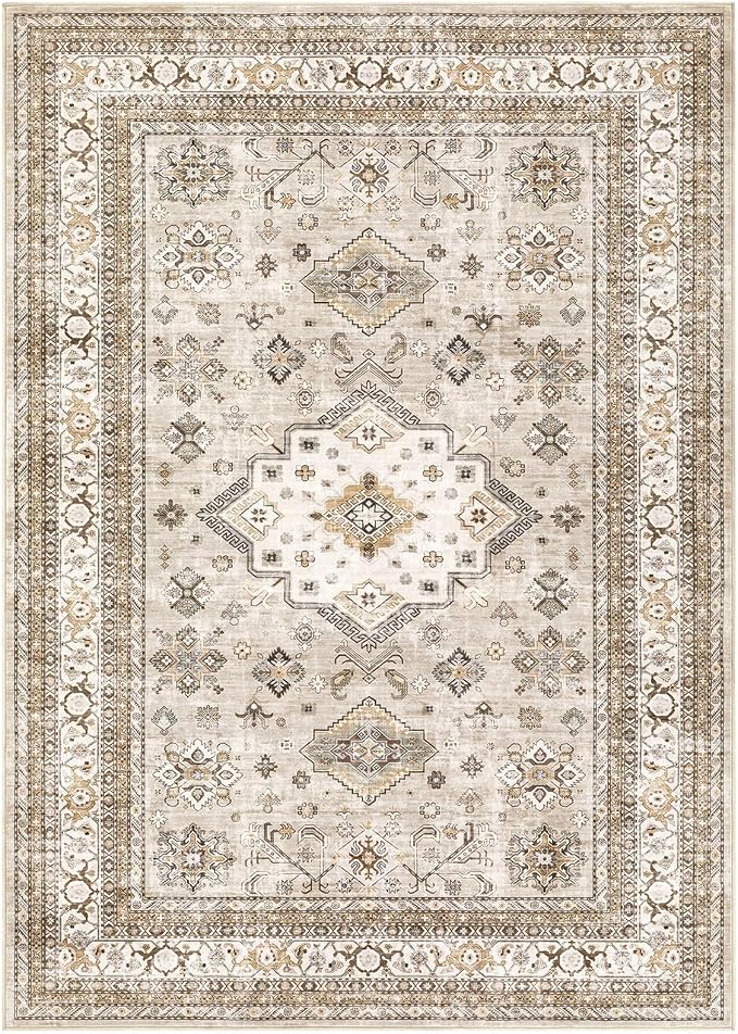 Vintage Living Room Area Rug 5x8 - Image 8