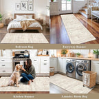 4 Piece Washable Kitchen Rug Set, Non Slip Kitchen Mats - Image 3