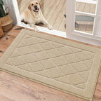 BEQHAUSE Dirt Trapper Door Mat 20" x 32", Doormat Non-Slip Entryway Rugs by BEQHAUSE