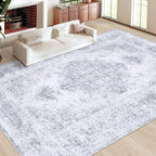 XLUEZ Area Rug 10x12 Living Room Rugs, Machine Washable Vintage Distressed - Image 2