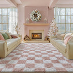 PureCozy Checkered Rug 8x10 for Living Room by PureCozy