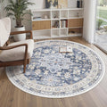 zesthome Washable Round Rug - 5ft Ultra-Thin Circle Area Rugs by Zesthome