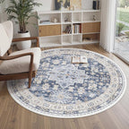 zesthome Washable Round Rug - 5ft Ultra-Thin Circle Area Rugs by Zesthome
