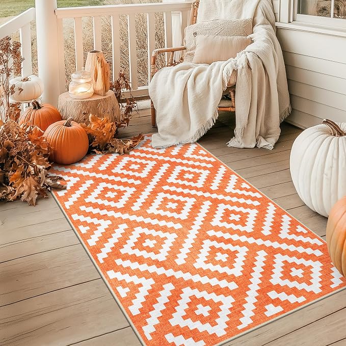 GENIMO Outdoor Rug for Patio Clearance, Waterproof Reversible Fall Doormat - Image 7