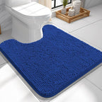 OLANLY Toilet Rugs U-Shaped 24x24, Extra Soft Absorbent Chenille Contour by OLANLY