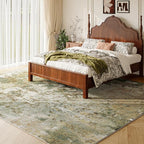 Green Washable Rug 6x9 Area Rugs - Image 2