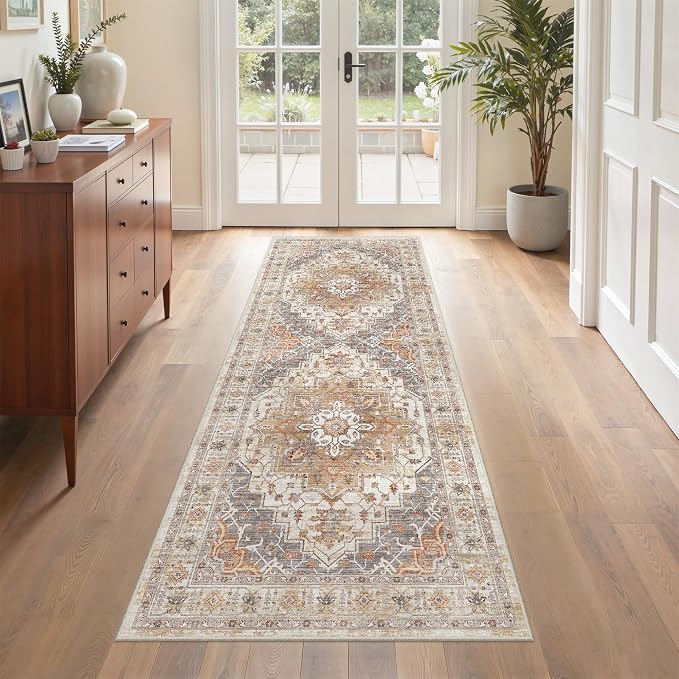 befbee Washable Runner Rug 2x6 Hallway Runner Rug Ultra-Thin Kitchen Rug Non by Befbee