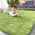 OLANLY Area Rugs for Living Room Bedroom, Machine Washable 4x5.9 ft Soft Fluffy by OLANLY
