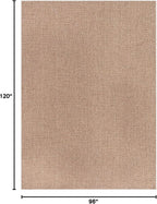 CAMILSON Easy Jute Rug 8x10, Indoor Outdoor Natural Color Farmhouse Area Rugs - Image 2