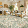 Boho Dining Room Rugs for Under Table 9x12 by HazoHaus