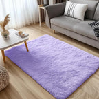 OLANLY 3x5 Machine Washable Small Bedside Rug, Soft Fluffy Shaggy Rugs - Image 3