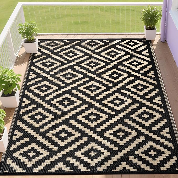 RURALITY Outdoor Rugs 9x12 Feet by RURALITY