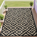RURALITY Outdoor Rugs 5x8 Feet for Patios Clearance, Plastic Straw Waterproof by RURALITY
