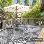 Pauwer Waterproof Outdoor Rug 6x9, Reversible Plastic Straw Patio Camping Rug - Image 4