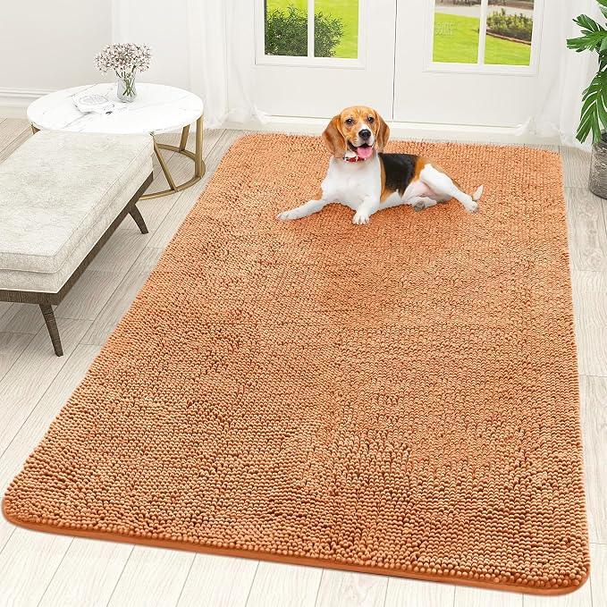 OLANLY Dog Door Mat for Muddy Paws 70x46, Absorbs Moisture and Dirt, Absorbent by OLANLY