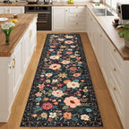 DUKINO Runner Rug for Hallway, 2.6x10 Washable Floral Long Kitchen Rug - Image 7