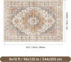 befbee Washable Area Rug 8x10, Large Soft Rugs - Image 2
