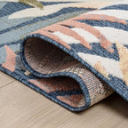 JONATHAN Y Tropics Palm Leaves Indoor Outdoor Area Rug 3x5 Dark Blue/Multi - Image 4