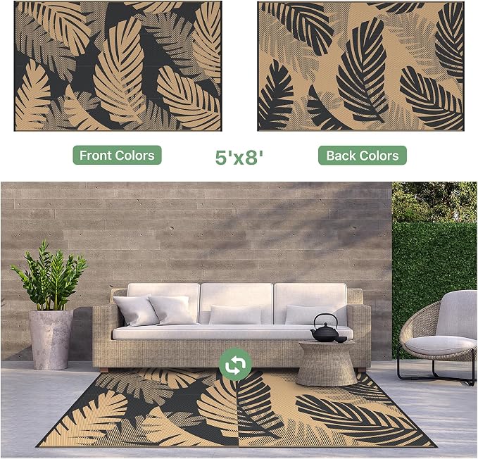 GENIMO Waterproof Outdoor Rug 5' x 8' - Image 7