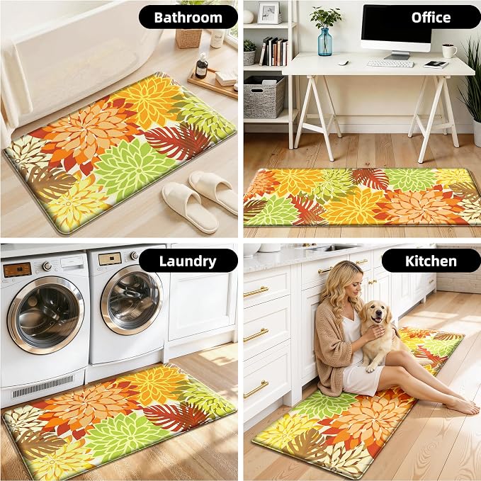 Arenarug Kitchen Mats for Floor 2PCS Cushioned Anti Fatigue Kitchen Mats - Image 7