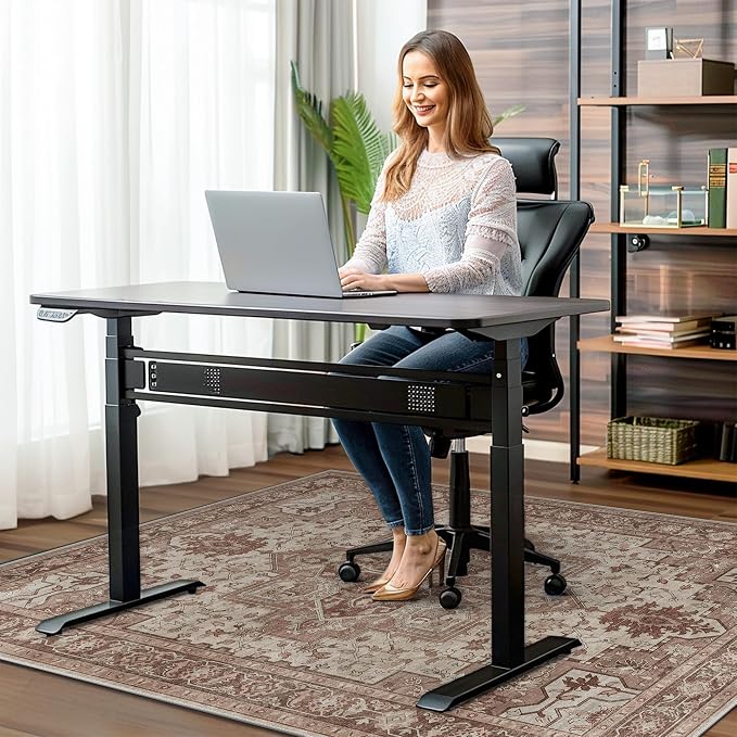 48"x60" Office Chair Mat for Hardwood Tile Floor, Under Desk Carpet Protector - Image 2