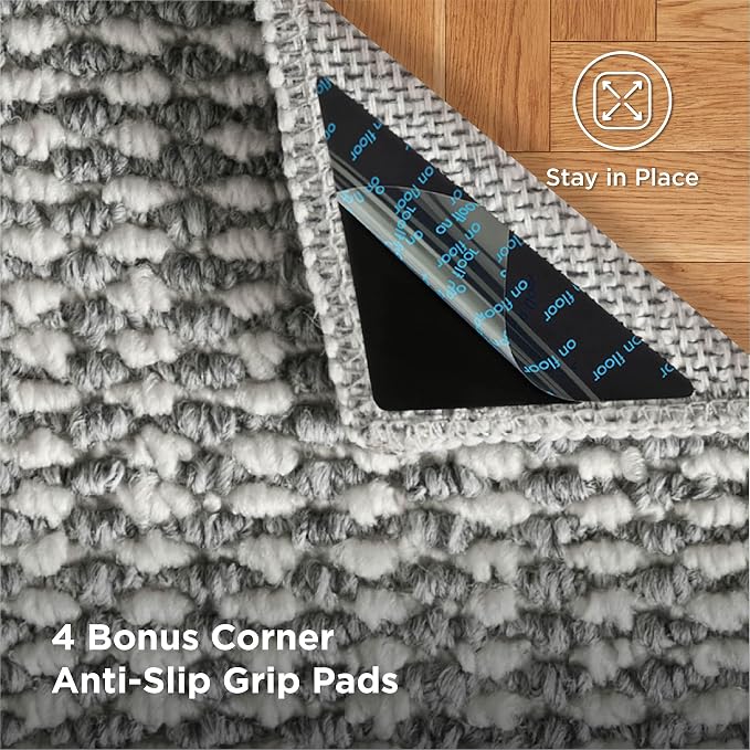 Bedsure 5x7 Faux Wool Area Rugs - Image 3