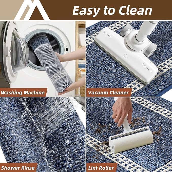 COSY HOMEER Kitchen Rugs Non-Slip 20x30/20x48 Inch Thick Polypropylene Standing - Image 7