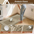COSY HOMEER Kitchen Rugs Sets 2PCS, Non-Slip Washable Kitchen Mats - Image 6