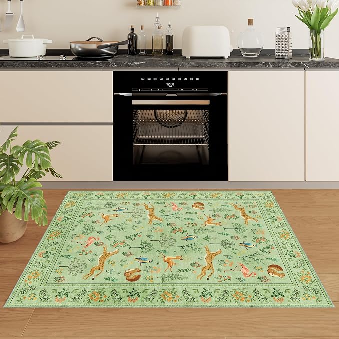 DUKINO 2x3 Rug, Washable Animal Rugs - Image 6