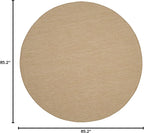 SAFAVIEH Courtyard Collection 7'1" Round Natural/Cream CY8521 Indoor/ Outside - Image 2