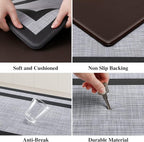Mattitude Kitchen Mats Set of 2 Cushioned Rugs 0.47 inch Thick Anti-Fatigue Mats - Image 3