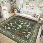 Washable Area Rug 8x10, Large Soft Dog Rugs - Image 2