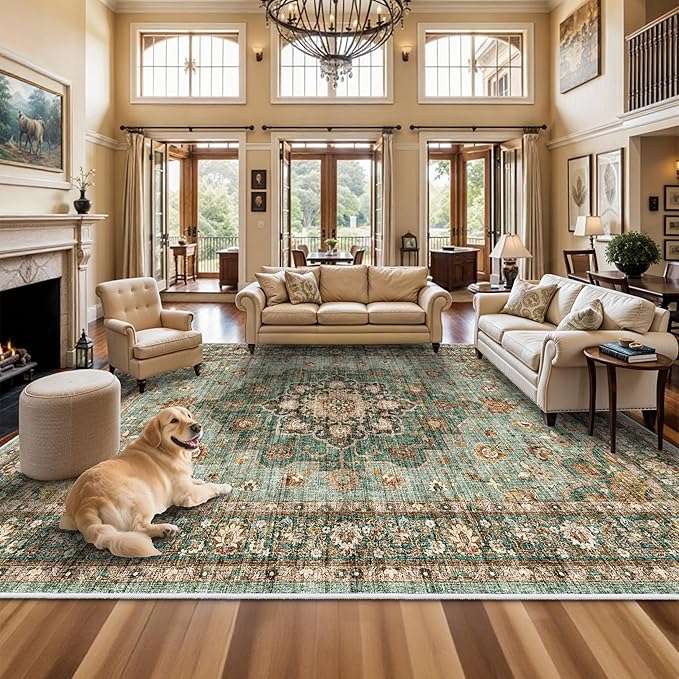 TOPRUUG Washable Oriental Area Rug by TOPRUUG