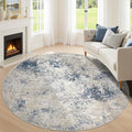 6ft Washable Round Rug by KiginaraArt