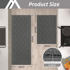 COSY HOMEER 60x24Inch/35X24Inch Kitchen Rugs Sets Non-Slip Washable Kitchen Mats - Image 2